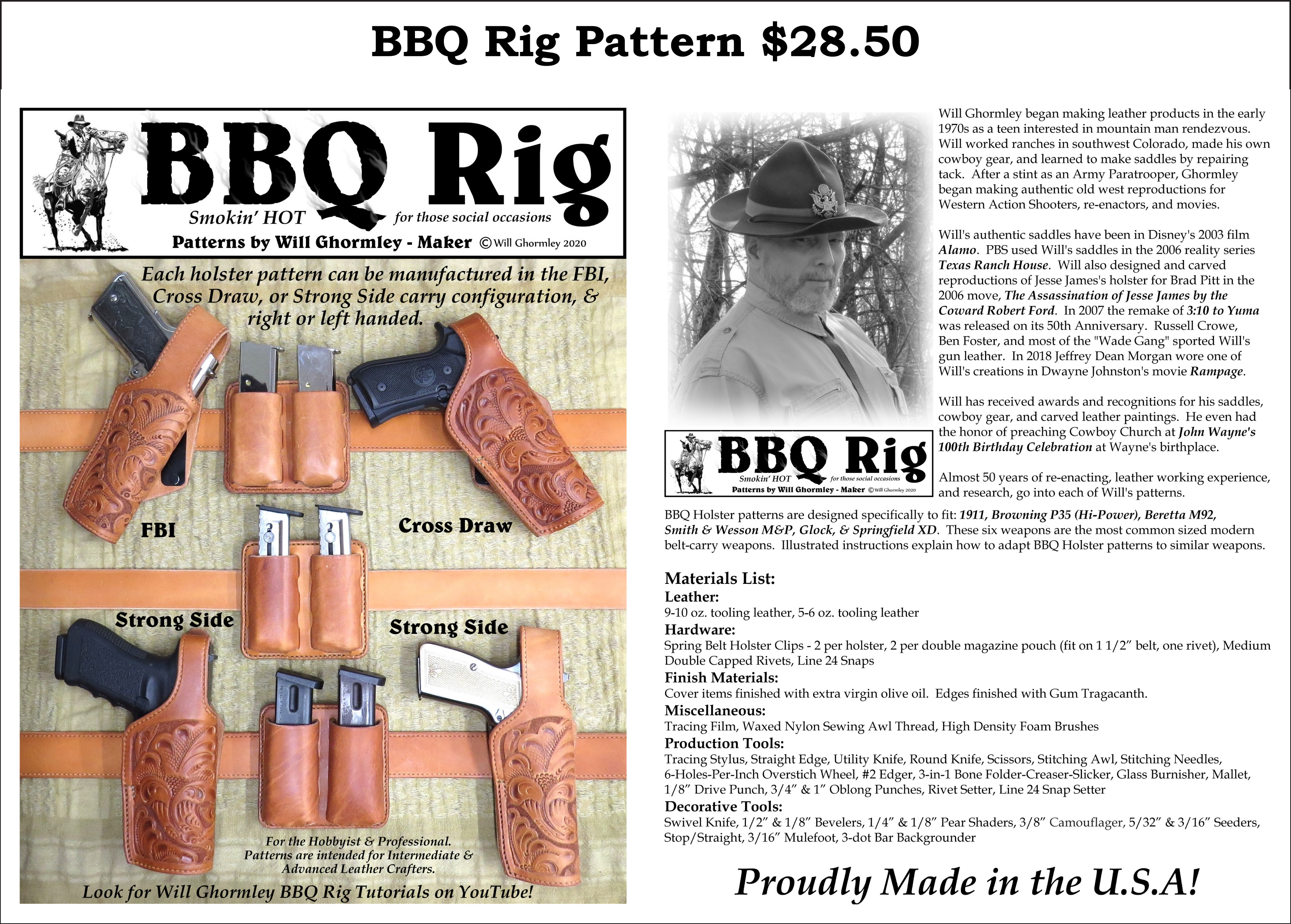 BBQ Rig Pattern — $28.50